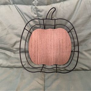 Pumpkin Shaped Wire Basket